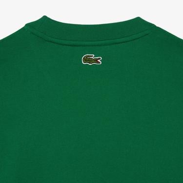 Lacoste Erkek Relaxed Fit Bisiklet Yaka Baskılı Yeşil T-Shirt