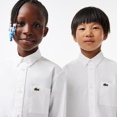  Lacoste Classic Çocuk Beyaz Gömlek