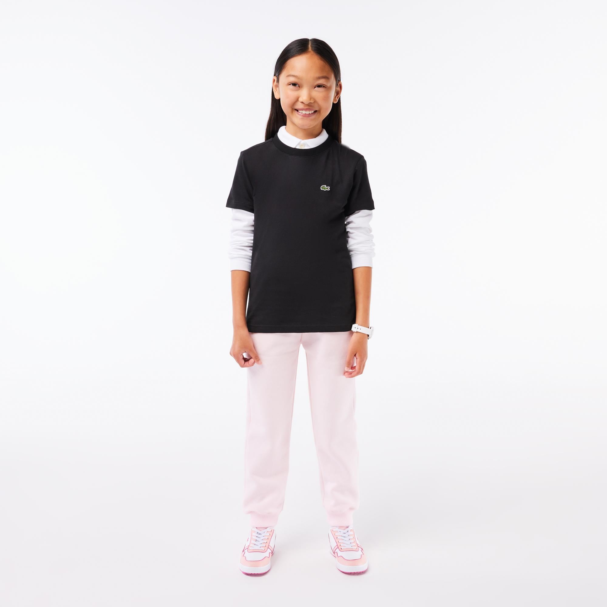 Çocuk Bisiklet Yaka Siyah T-Shirt