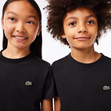  Çocuk Bisiklet Yaka Siyah T-Shirt