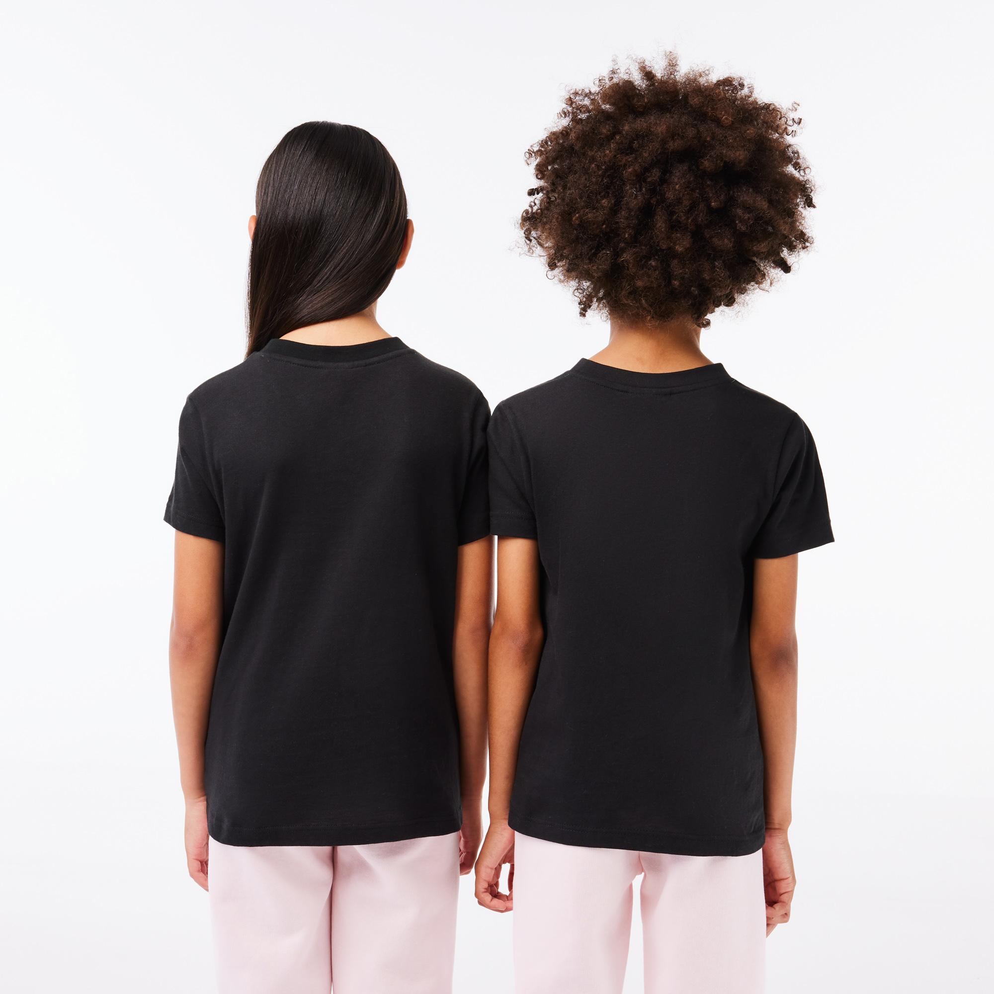 Çocuk Bisiklet Yaka Siyah T-Shirt