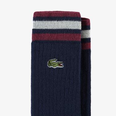  Unisex Çizgili Lacivert Çorap