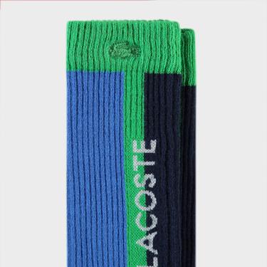  Lacoste Erkek Renk Bloklu Renkli Çorap