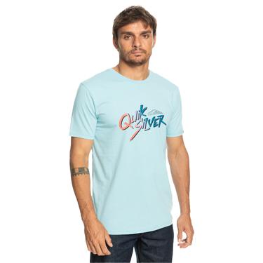  Quiksilver Signaturemove Erkek Mavi Tişört