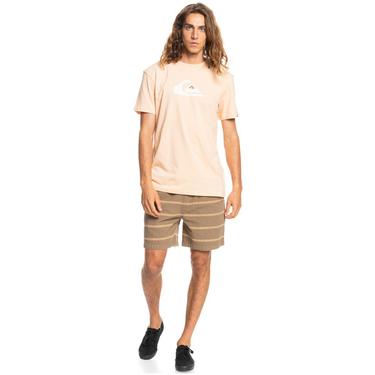  Quiksilver Complogo Erkek Bej Tişört