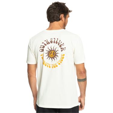  Quiksilver Sunbloom Erkek Bej Tişört