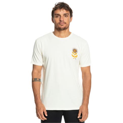  Quiksilver Sunbloom Erkek Bej Tişört
