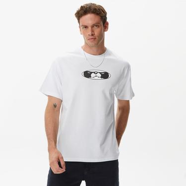  Leo Lunatic Panda Unisex Beyaz T-Shirt