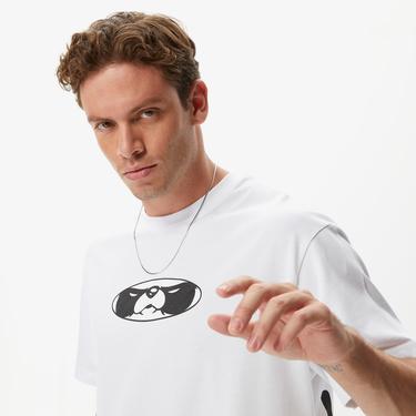  Leo Lunatic Panda Unisex Beyaz T-Shirt