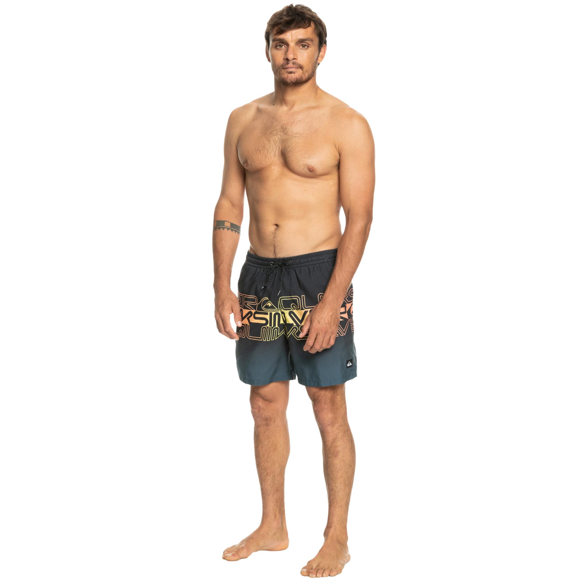 Quiksilver Wordblock 17 Jamv Erkek Siyah Volley Short