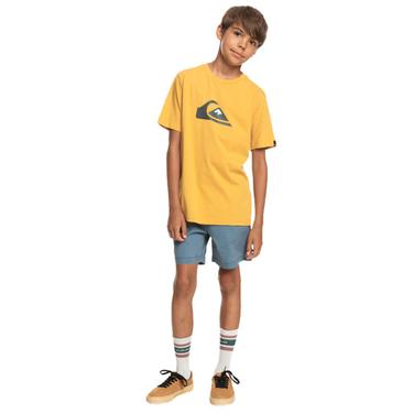  Quiksilver Comp Logo Yth Erkek Çocuk Sarı Tişört