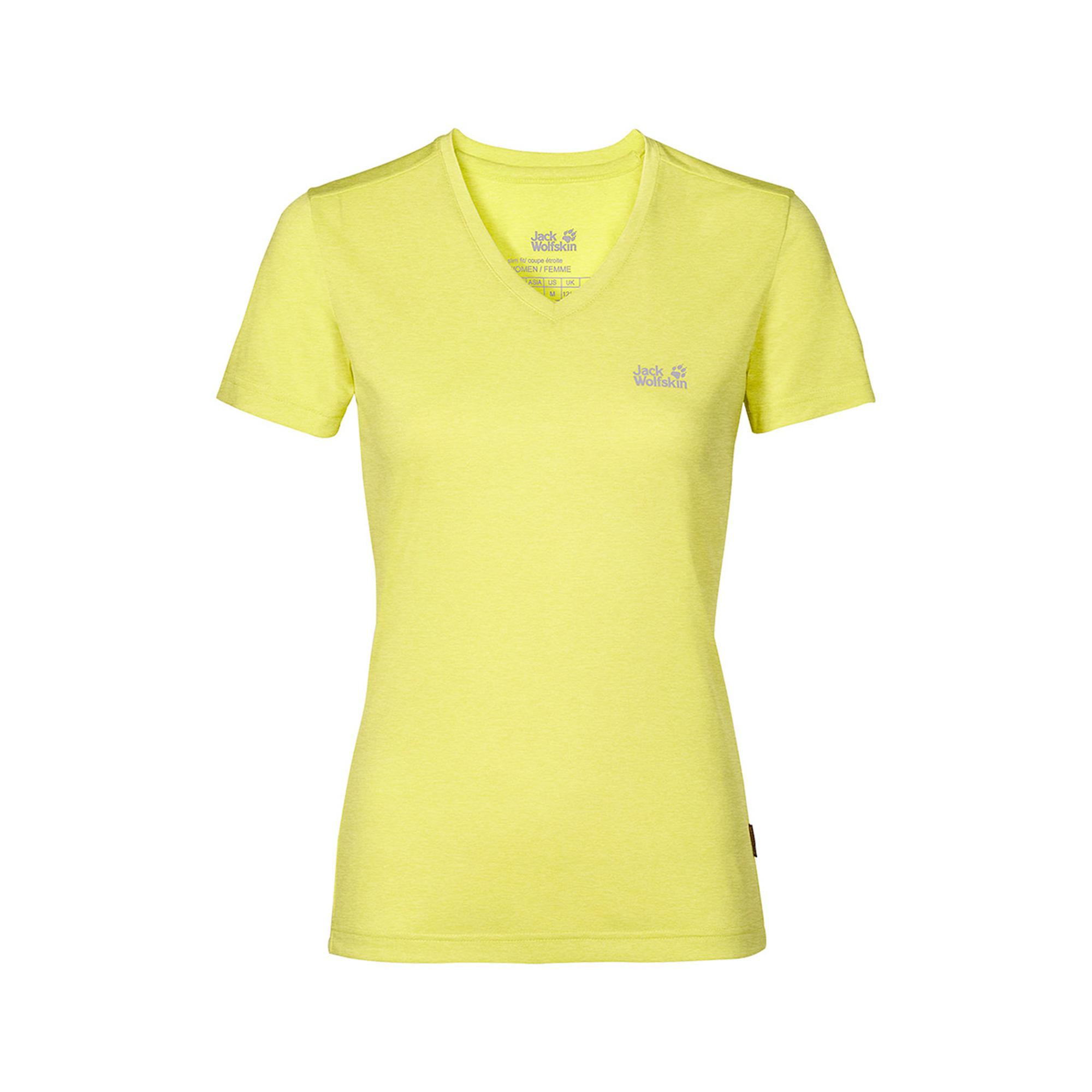 Jack Wolfskin Crosstrail T Kadın Sarı Tişört