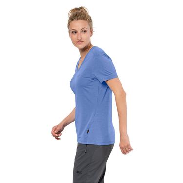  Jack Wolfskin Crosstrail T Kadın Mor Tişört