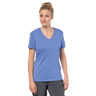  Jack Wolfskin Crosstrail T Kadın Mor Tişört