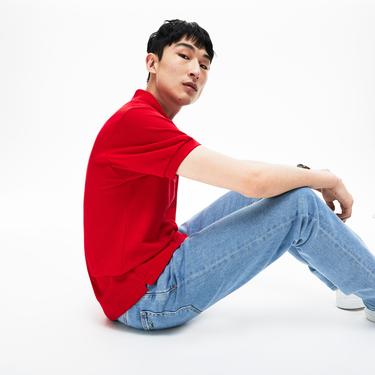  Lacoste Erkek Classic Fit L1212 Kırmızı Polo