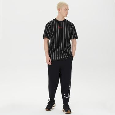  Karl Kani Small PinStripe Erkek Siyah T-Shirt