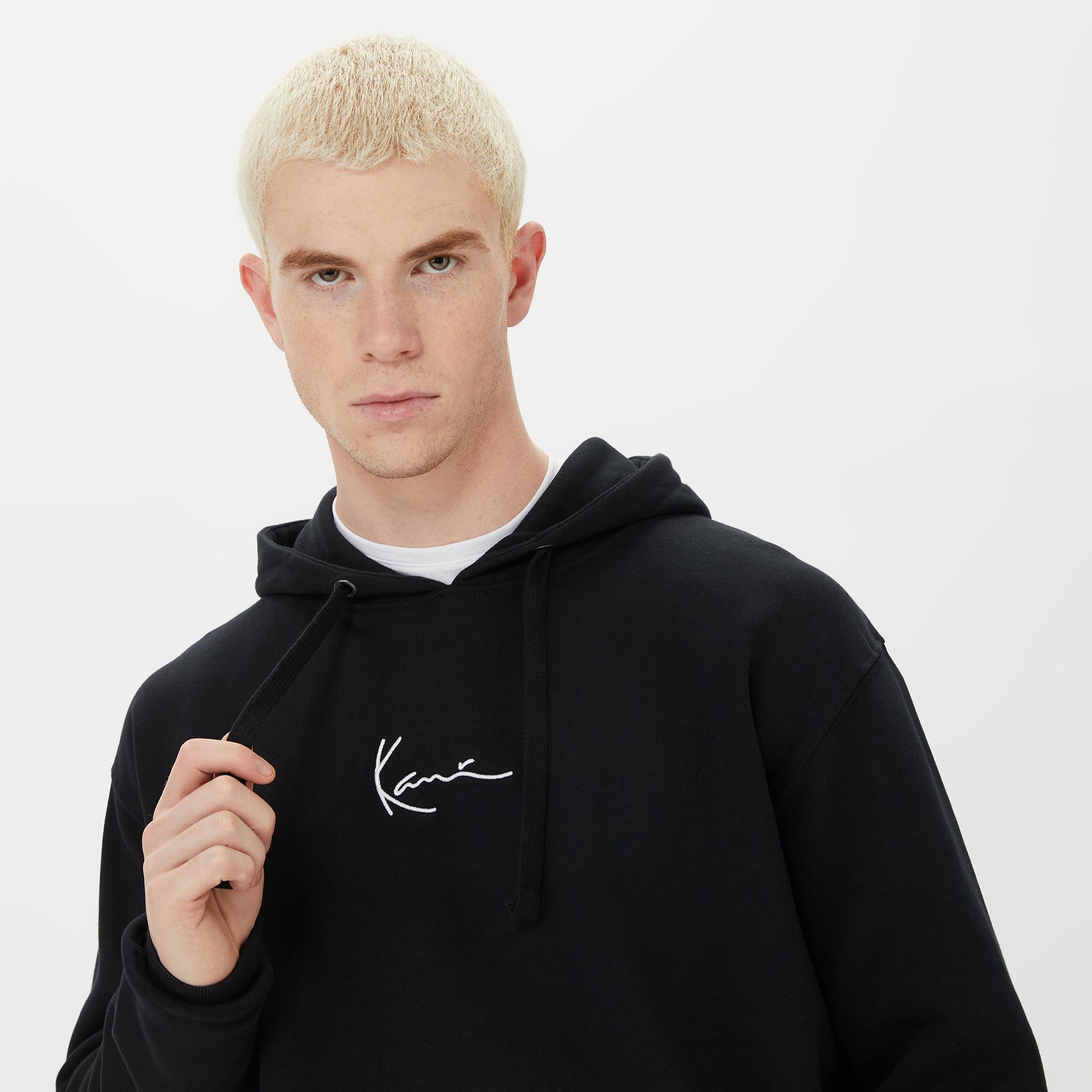 Karl Kani Small Signature Erkek Siyah Hoodie