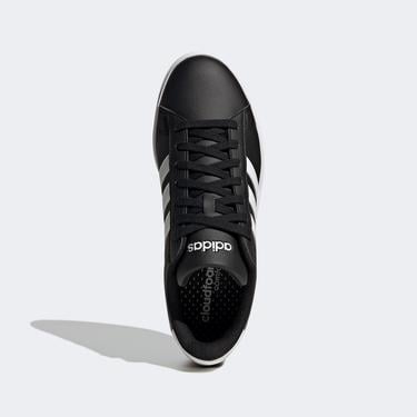  adidas Grand Court Cloudfoam Comfort Erkek Siyah Günlük Spor Ayakkabı