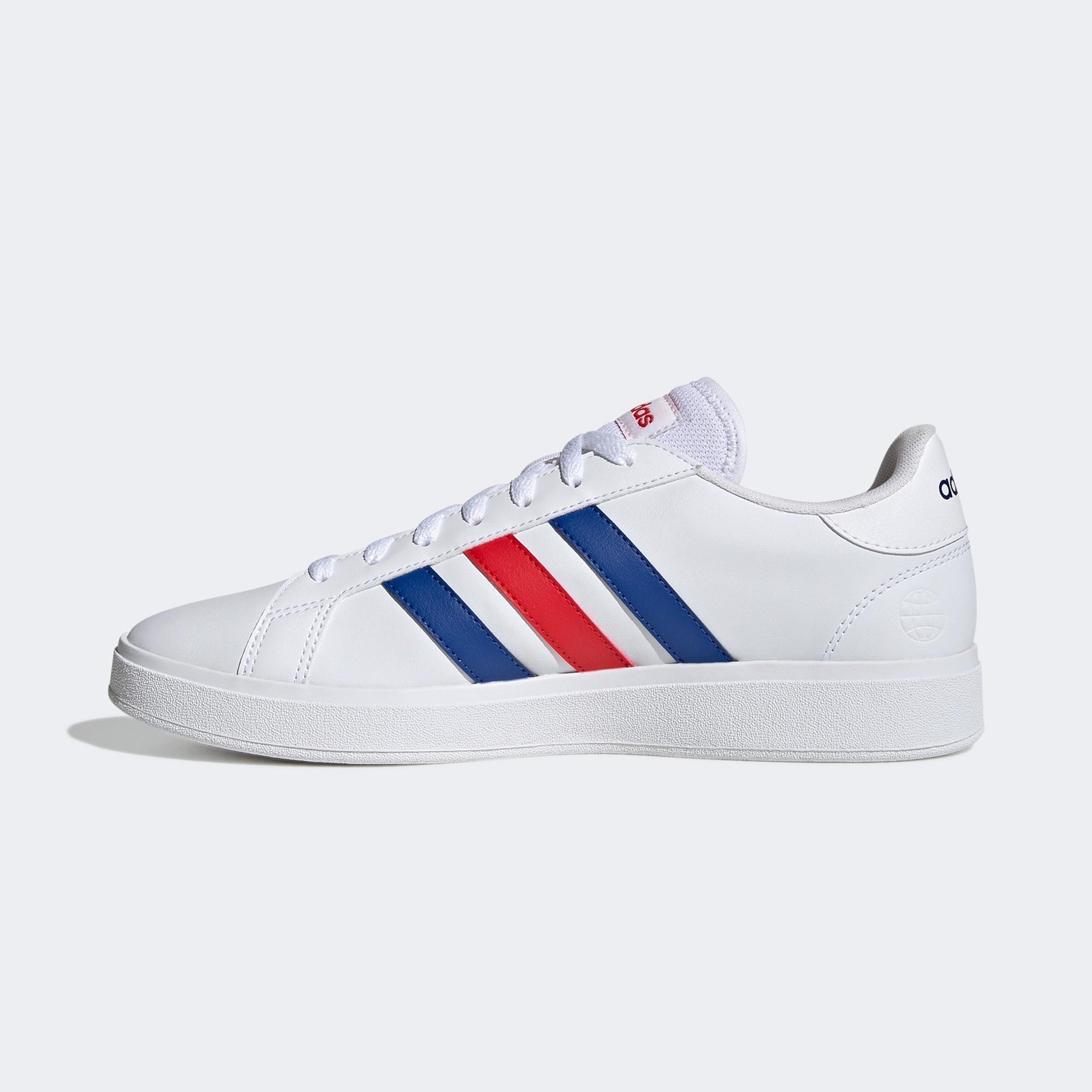 adidas Grand Court Base 2.0 Erkek Beyaz Günlük Spor Ayakkabı