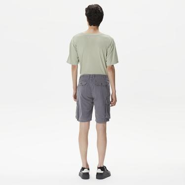  Superfly Erkek Gri Günlük Kargo Şort