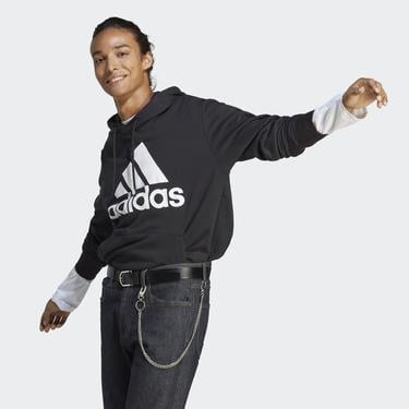  adidas Essentials French Terry Erkek Siyah Günlük Sweatshirt