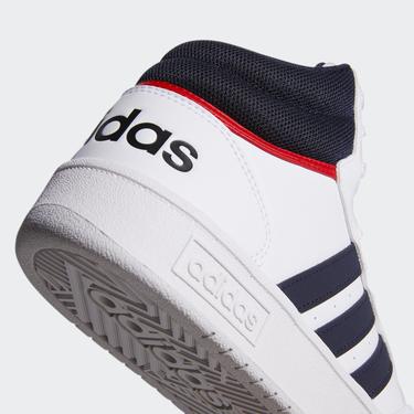  adidas Hoops 3.0 Mid Erkek Beyaz Günlük Spor Ayakkabı