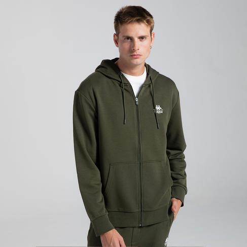  Kappa Authentic Cossar Erkek Yeşil Günlük Fermuarlı Sweatshirt