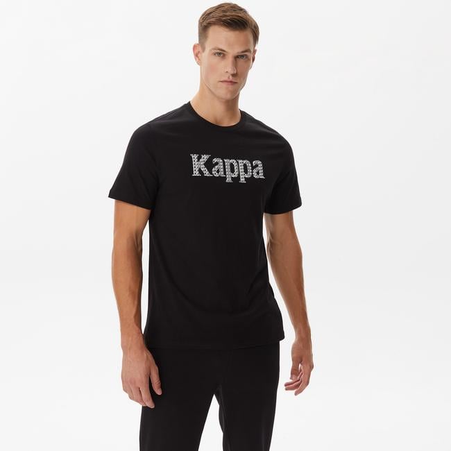  Kappa Authentic Hulme Erkek Siyah Günlük T-Shirt
