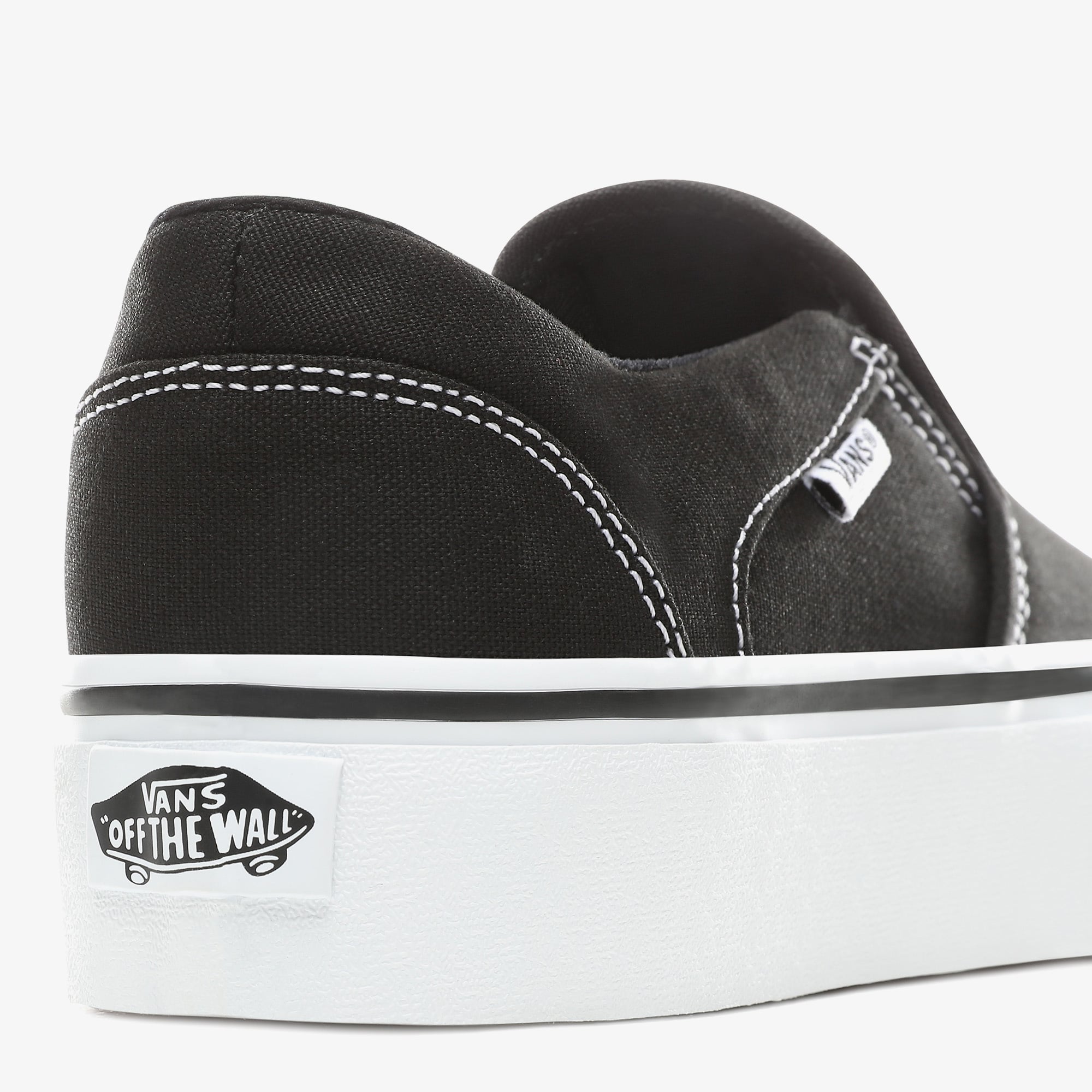 Vans Vans Wm Asher Platform Kadın Siyah Sneaker | FashFed Siyah - 4. görsel