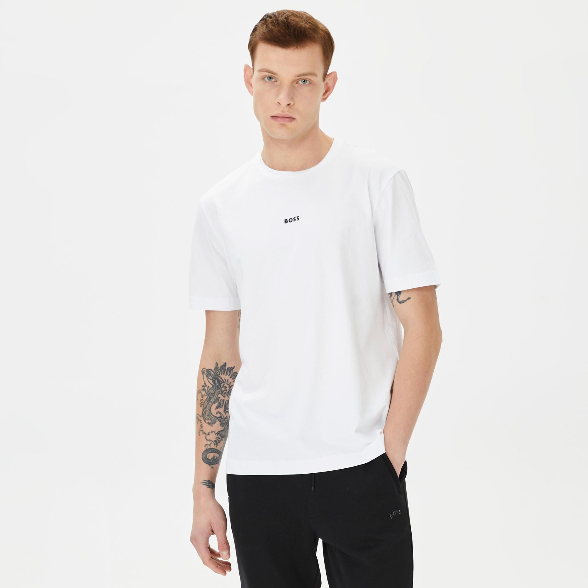 Boss Erkek Beyaz T-Shirt