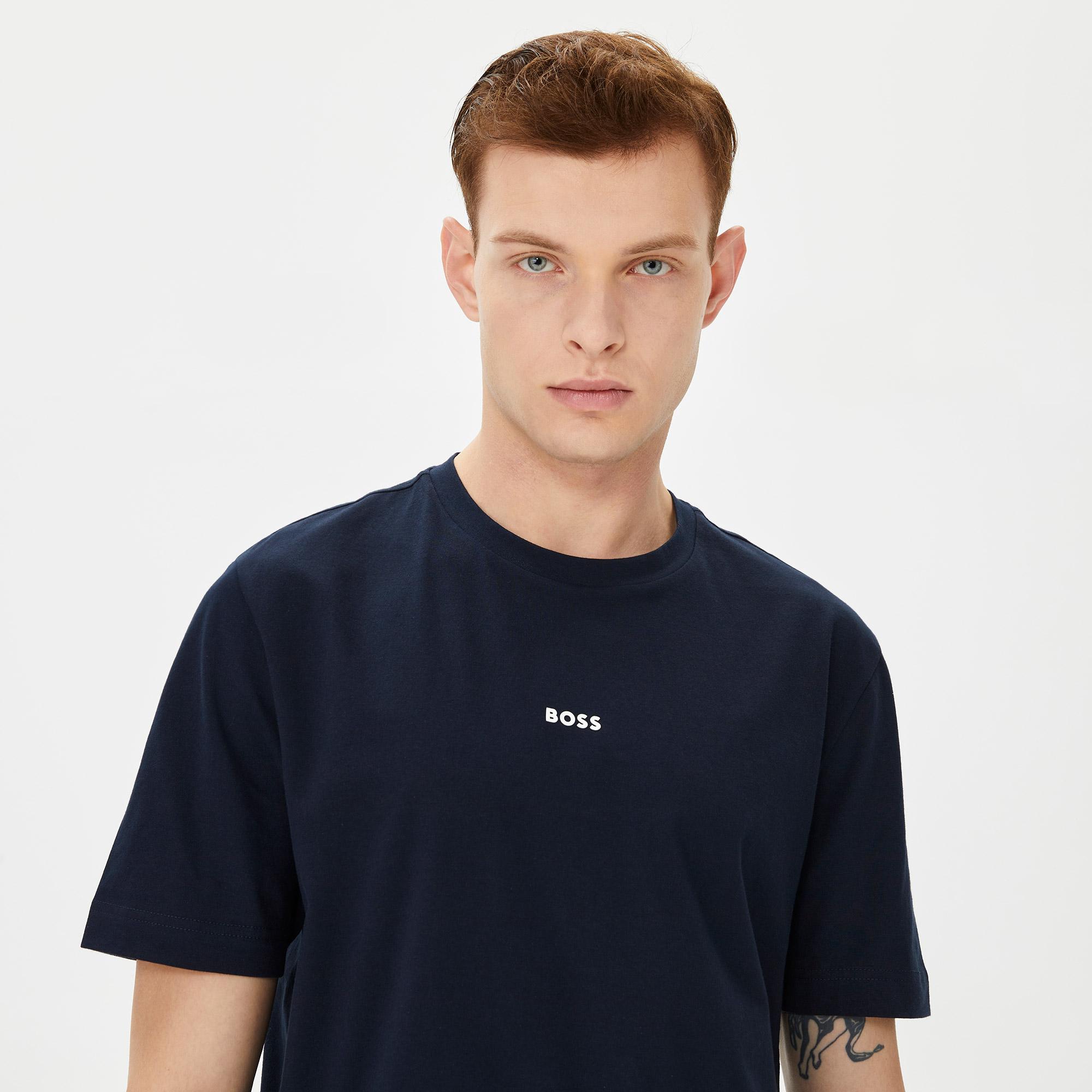Boss Erkek Lacivert T-Shirt
