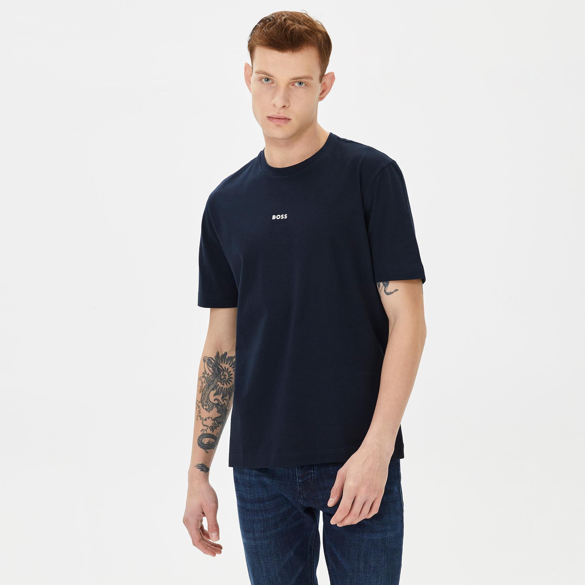 Boss Erkek Lacivert T-Shirt