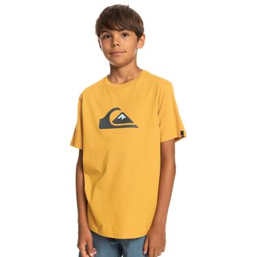  Quiksilver Comp Logo Yth Erkek Çocuk Sarı Tişört