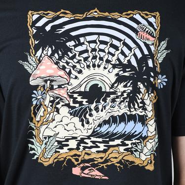  Quiksilver Wary Eye Erkek Siyah Tişört