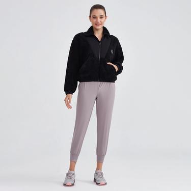  Skechers Fleece Full Zip Kadın Siyah Günlük Sweatshirt
