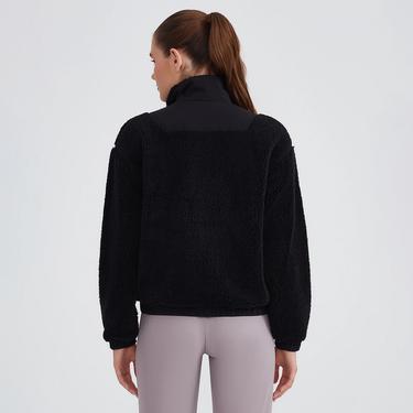  Skechers Fleece Full Zip Kadın Siyah Günlük Sweatshirt