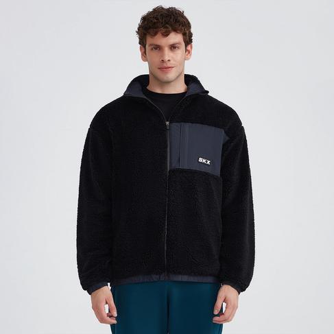 Skechers Fleece Sherpa Erkek Siyah Outdoor Polar
