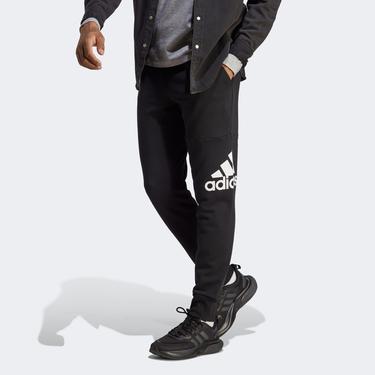  adidas Essentials French Terry Tapered Cuff Logo Erkek Siyah Günlük Eşofman Altı