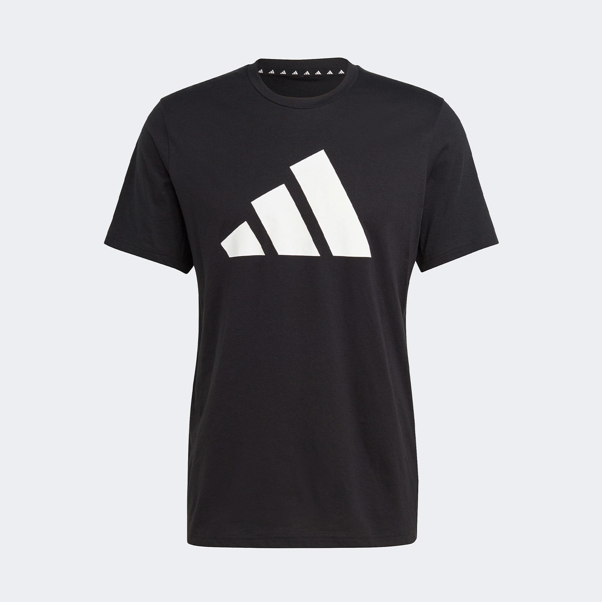 adidas Essentials Logo Erkek Siyah Antrenman T-Shirt