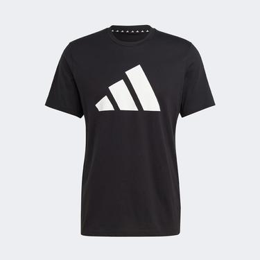  adidas Essentials Logo Erkek Siyah Antrenman T-Shirt