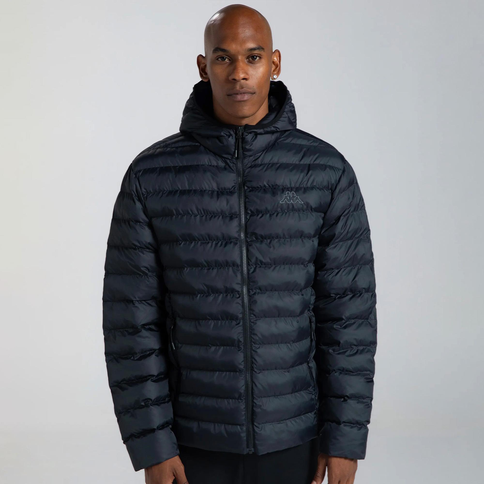 Kappa Logo Rina Erkek Siyah Günlük Mont