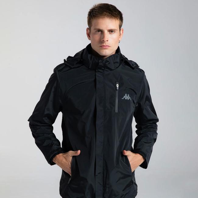  Kappa Pure Erkek Siyah Günlük Mont