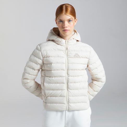  Kappa Logo Riju Kadın Beyaz Günlük Mont