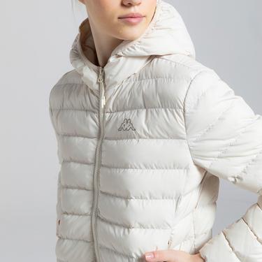  Kappa Logo Riju Kadın Beyaz Günlük Mont