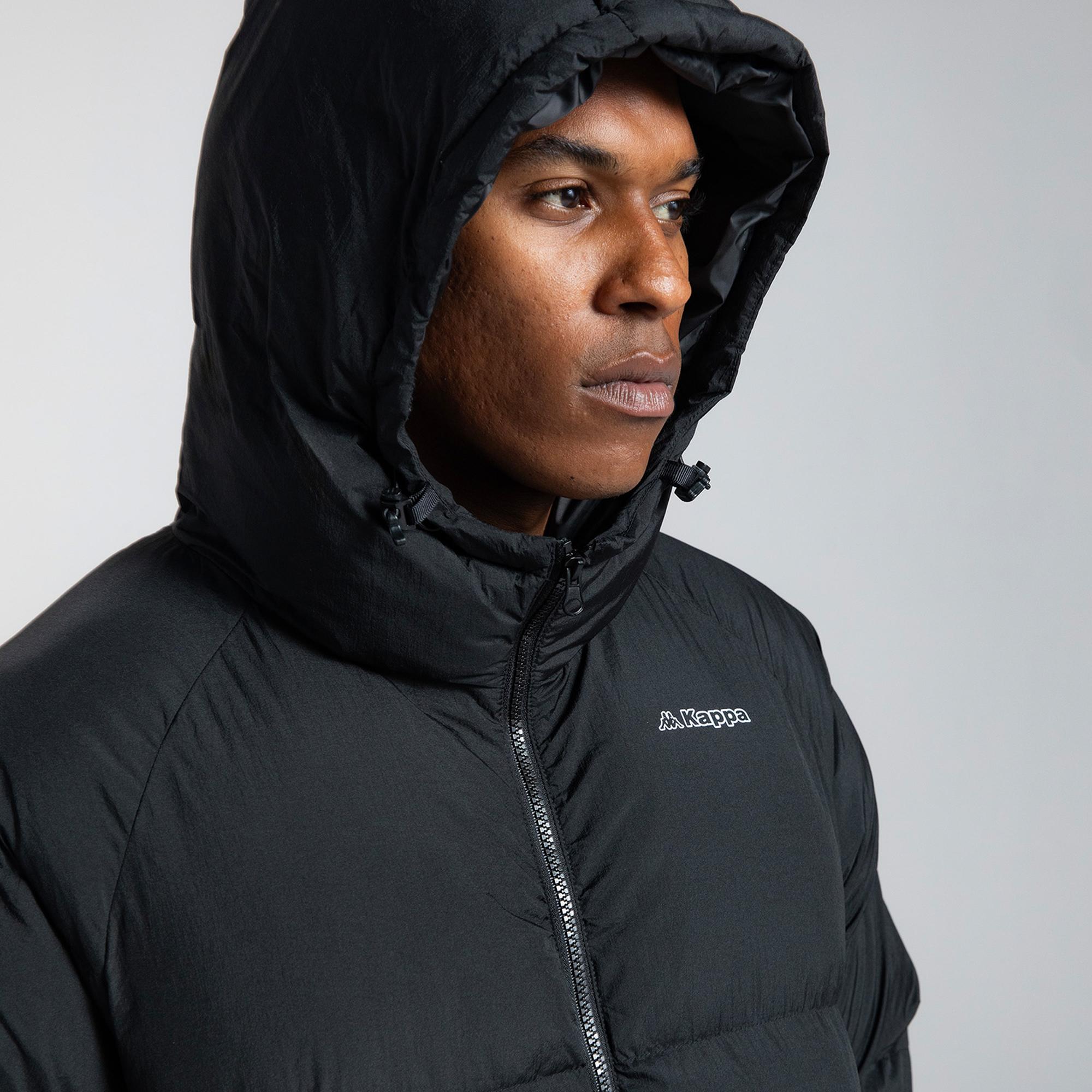 Kappa Logo 365 Syaro Erkek Siyah Günlük Mont