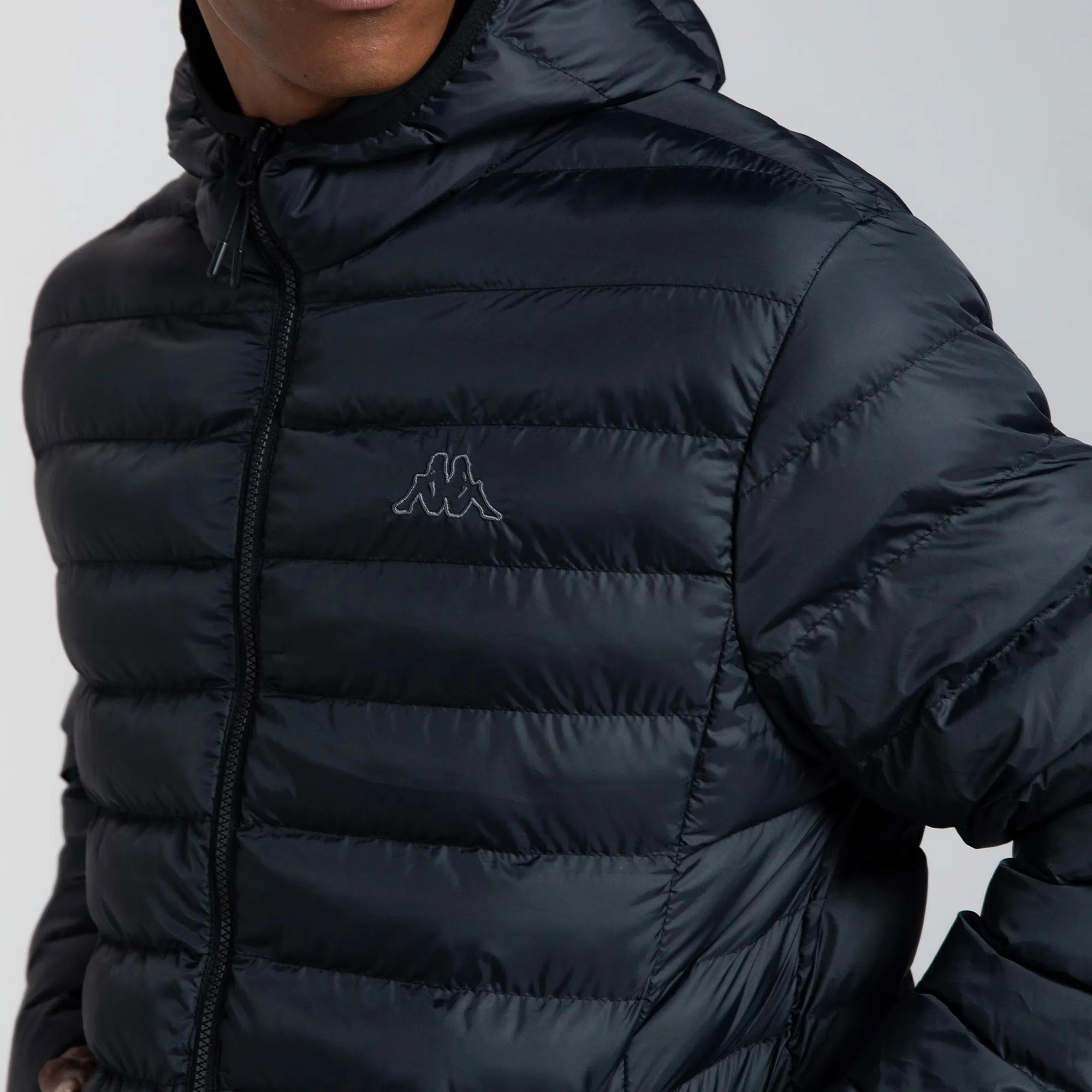 Kappa Logo Rina Erkek Siyah Günlük Mont