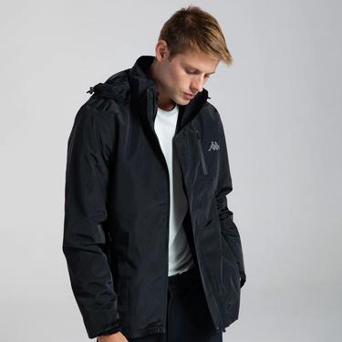  Kappa Pure Erkek Siyah Günlük Mont