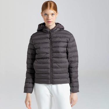  Kappa Logo Riju Kadın Siyah Günlük Mont