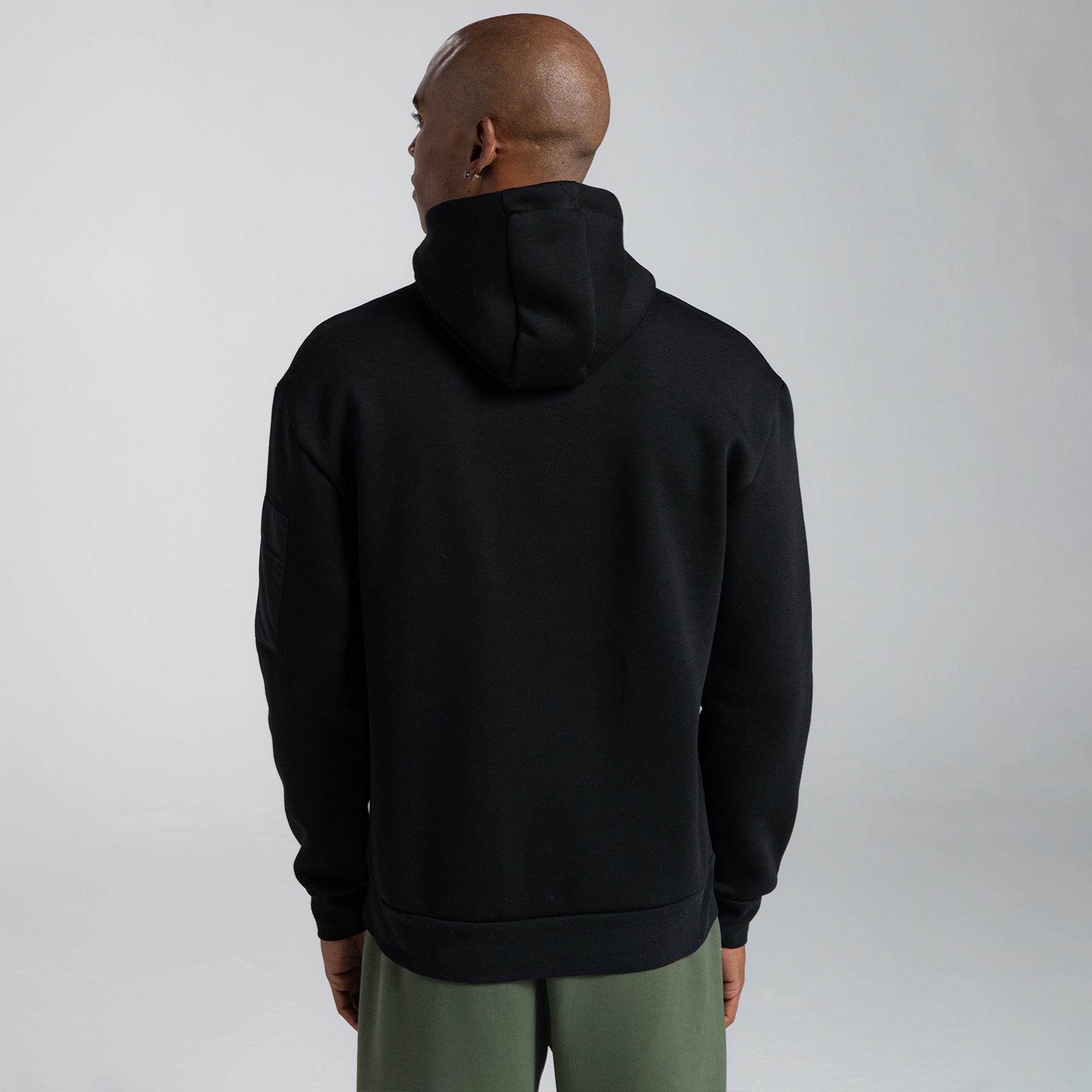 Kappa Authentic Sewa Erkek Siyah Günlük Sweatshirt