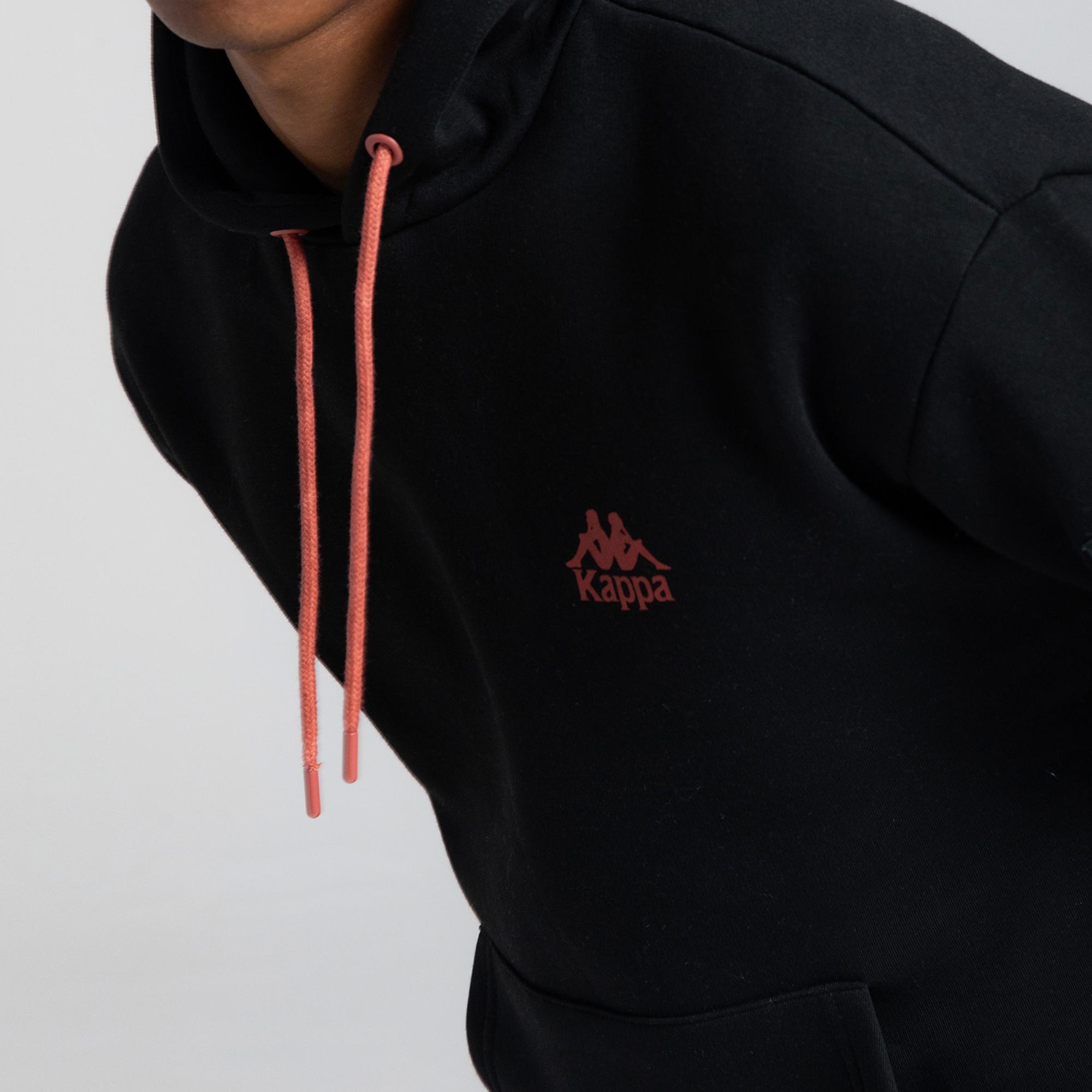 Kappa Authentic Sewa Erkek Siyah Günlük Sweatshirt